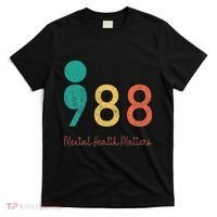 988 Semicolon Mental Health Matters Suicide Prevention T-Shirt thumb 0