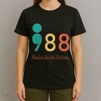 988 Semicolon Mental Health Matters Suicide Prevention T-Shirt thumb 4