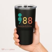 988 Semicolon Mental Health Matters Suicide Prevention Tumbler thumb 2