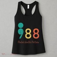988 Semicolon Mental Health Matters Suicide Prevention Women's Tank Top thumb 3