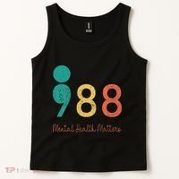 988 Semicolon Mental Health Matters Suicide Prevention Tank Top thumb 2