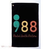 988 Semicolon Mental Health Matters Suicide Prevention Golf Towel thumb 0