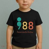 988 Semicolon Mental Health Matters Suicide Prevention Toddler T-Shirt thumb 2