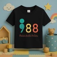 988 Semicolon Mental Health Matters Suicide Prevention Toddler T-Shirt thumb 3