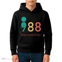 988 Semicolon Mental Health Matters Suicide Prevention Kids Hoodie thumb 4