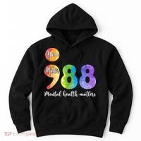 988 Semicolon Mental Health Matters You Matter Hoodie thumb 0