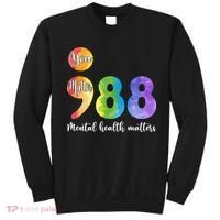 988 Semicolon Mental Health Matters You Matter Sweatshirt thumb 0