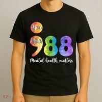 988 Semicolon Mental Health Matters You Matter T-Shirt thumb 3