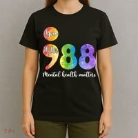988 Semicolon Mental Health Matters You Matter T-Shirt thumb 4