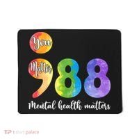 988 Semicolon Mental Health Matters You Matter Mousepad thumb 0