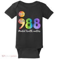 988 Semicolon Mental Health Matters You Matter Baby Bodysuit thumb 0