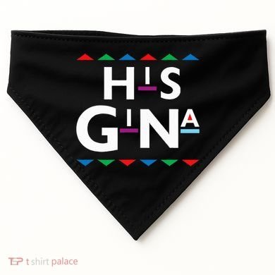 90s Sitcom Nostalgia His Gina Couples Matching Gift Outfit USA-Made Doggie Bandana