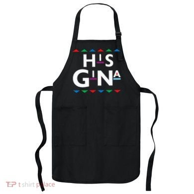 90s Sitcom Nostalgia His Gina Couples Matching Gift Outfit Apron