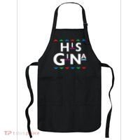 90s Sitcom Nostalgia His Gina Couples Matching Gift Outfit Apron thumb 0