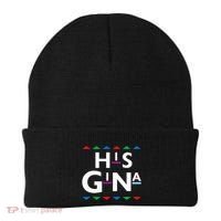 90s Sitcom Nostalgia His Gina Couples Matching Gift Outfit Beanie thumb 0