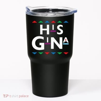 90s Sitcom Nostalgia His Gina Couples Matching Gift Outfit Tumbler