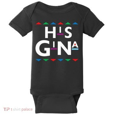 90s Sitcom Nostalgia His Gina Couples Matching Gift Outfit Baby Bodysuit