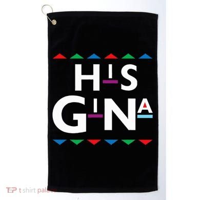 90s Sitcom Nostalgia His Gina Couples Matching Gift Outfit Golf Towel