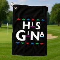 90s Sitcom Nostalgia His Gina Couples Matching Gift Outfit Golf Towel thumb 1