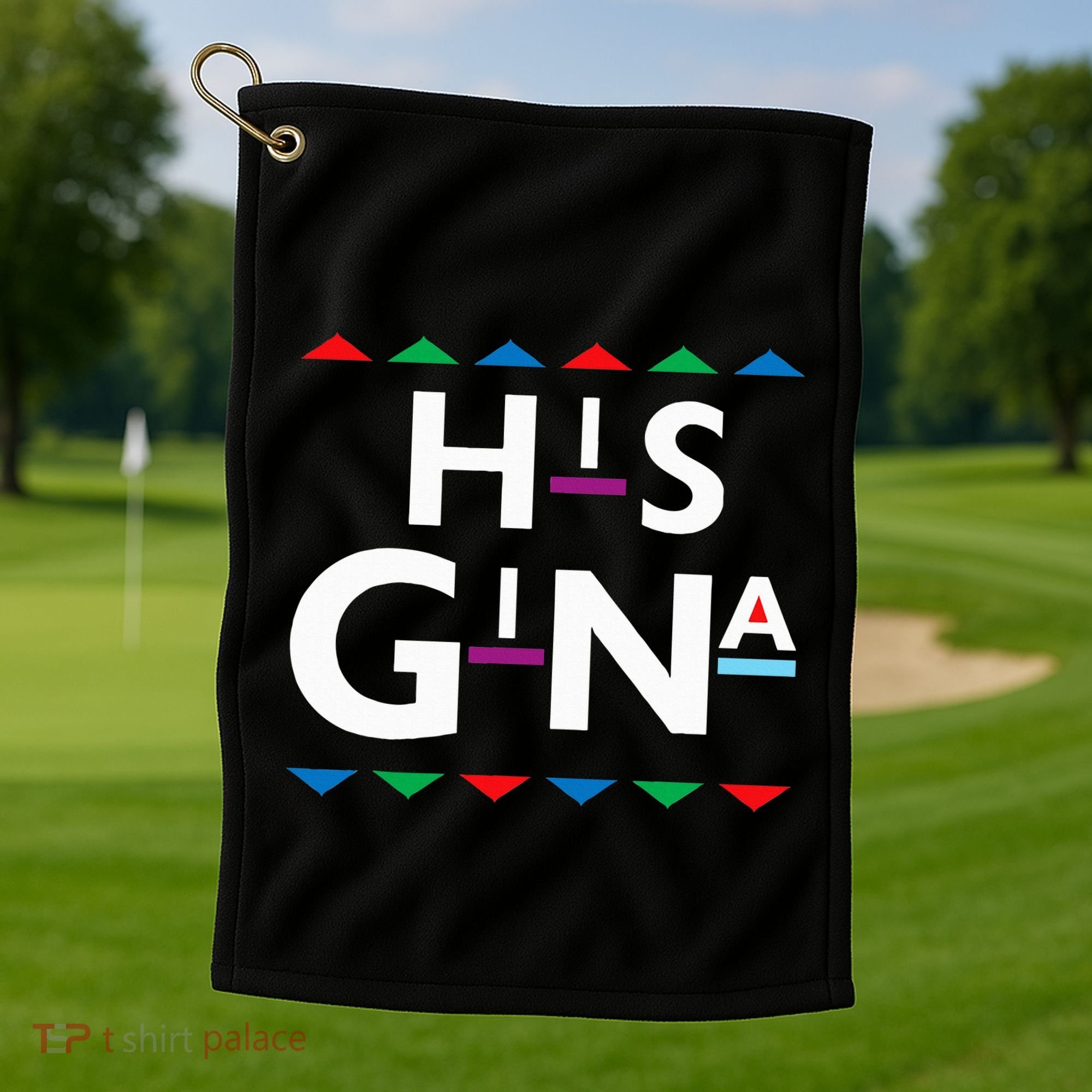 90s Sitcom Nostalgia His Gina Couples Matching Gift Outfit Golf Towel