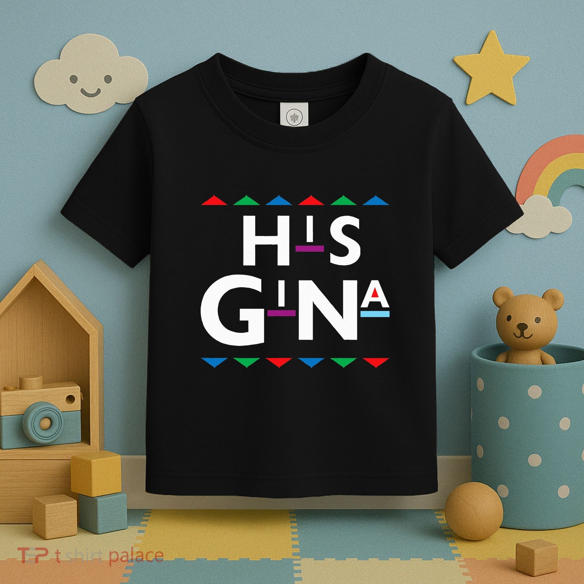90s Sitcom Nostalgia His Gina Couples Matching Gift Outfit Toddler T-Shirt