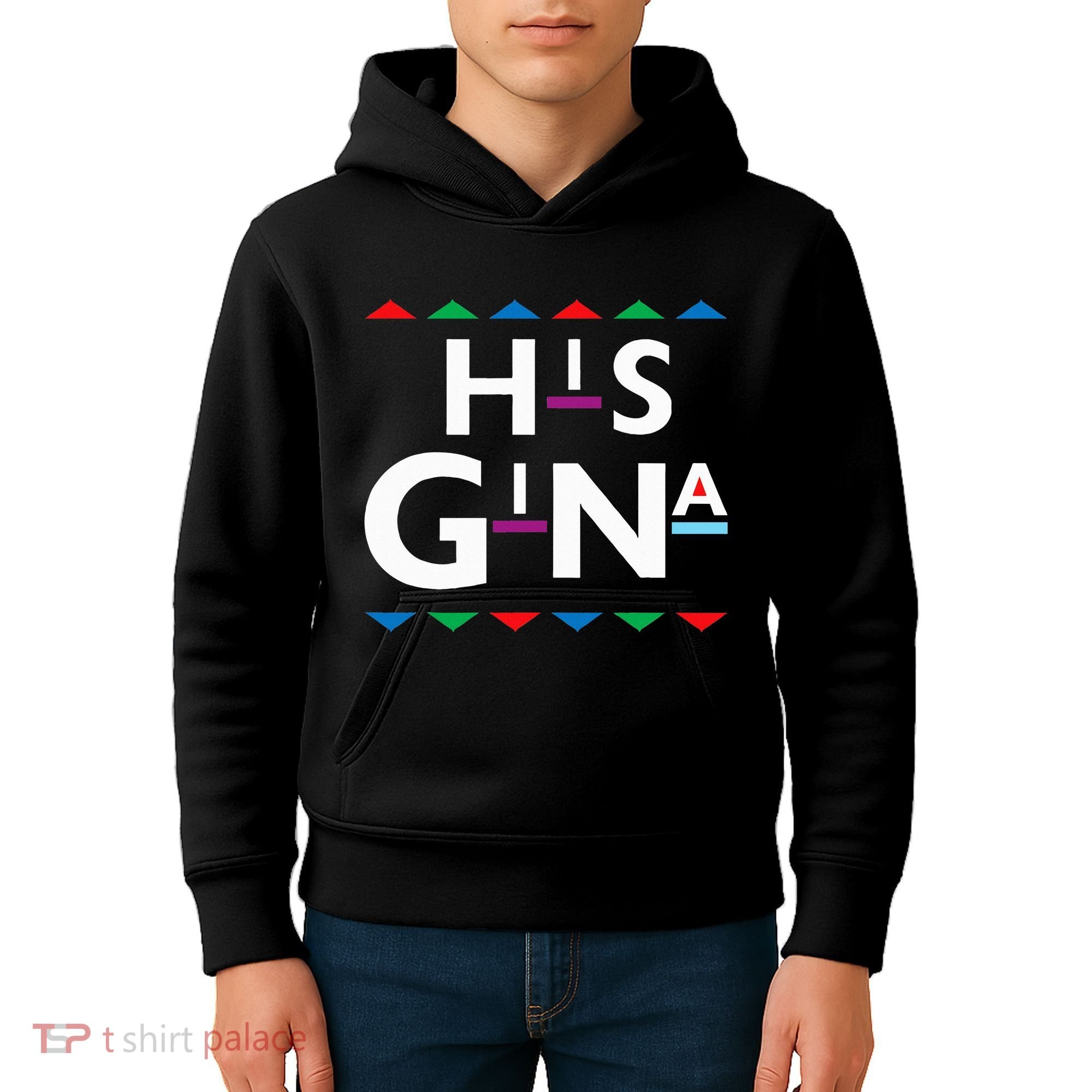 90s Sitcom Nostalgia His Gina Couples Matching Gift Outfit Kids Hoodie
