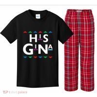 90s Sitcom Nostalgia His Gina Couples Matching Gift Outfit Kids Plaid Pajama Set thumb 0