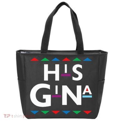 90s Sitcom Nostalgia His Gina Couples Matching Gift Outfit Tote Bag
