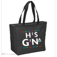 90s Sitcom Nostalgia His Gina Couples Matching Gift Outfit Tote Bag thumb 2