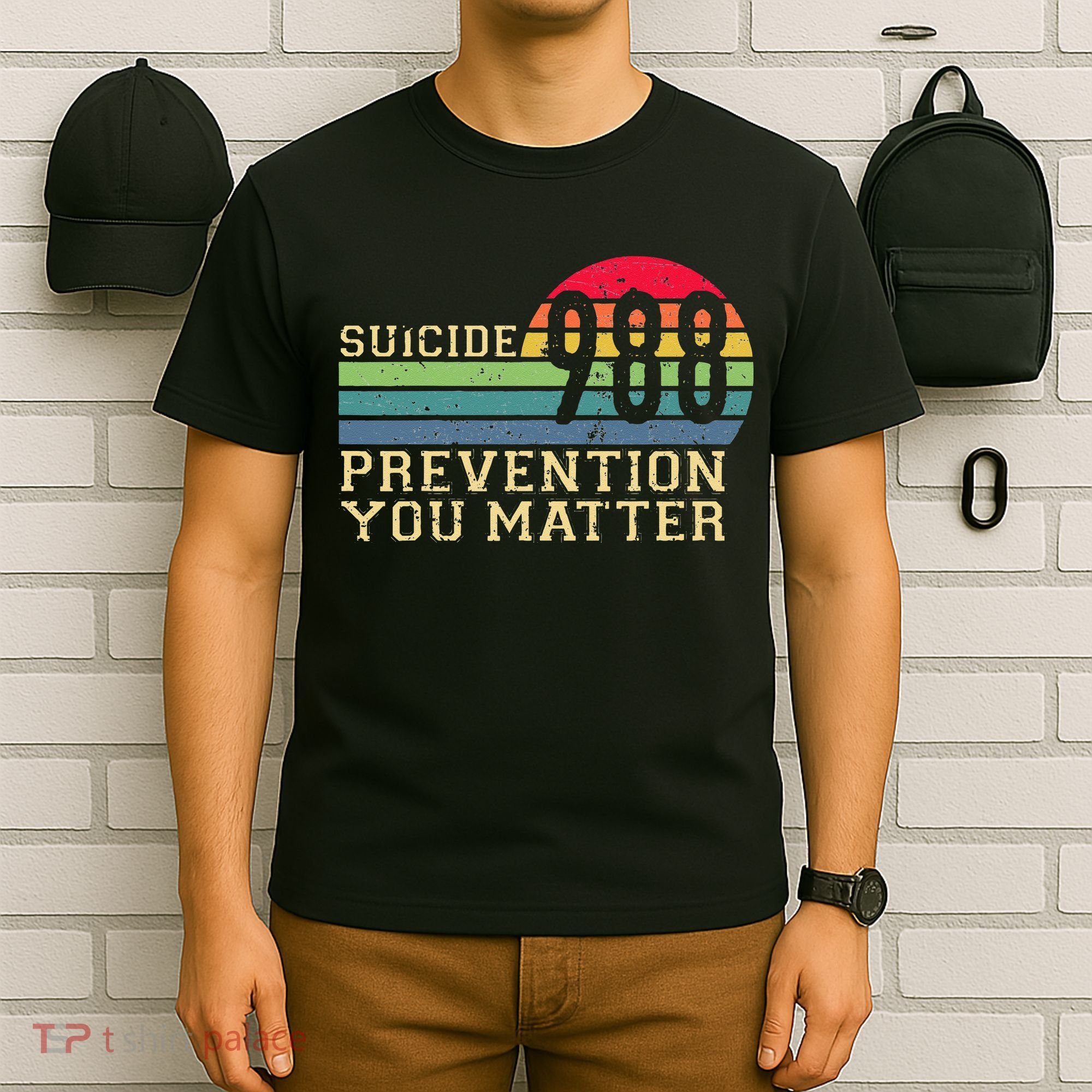 988 Suicide Prevention Awareness Mental Health T-Shirt