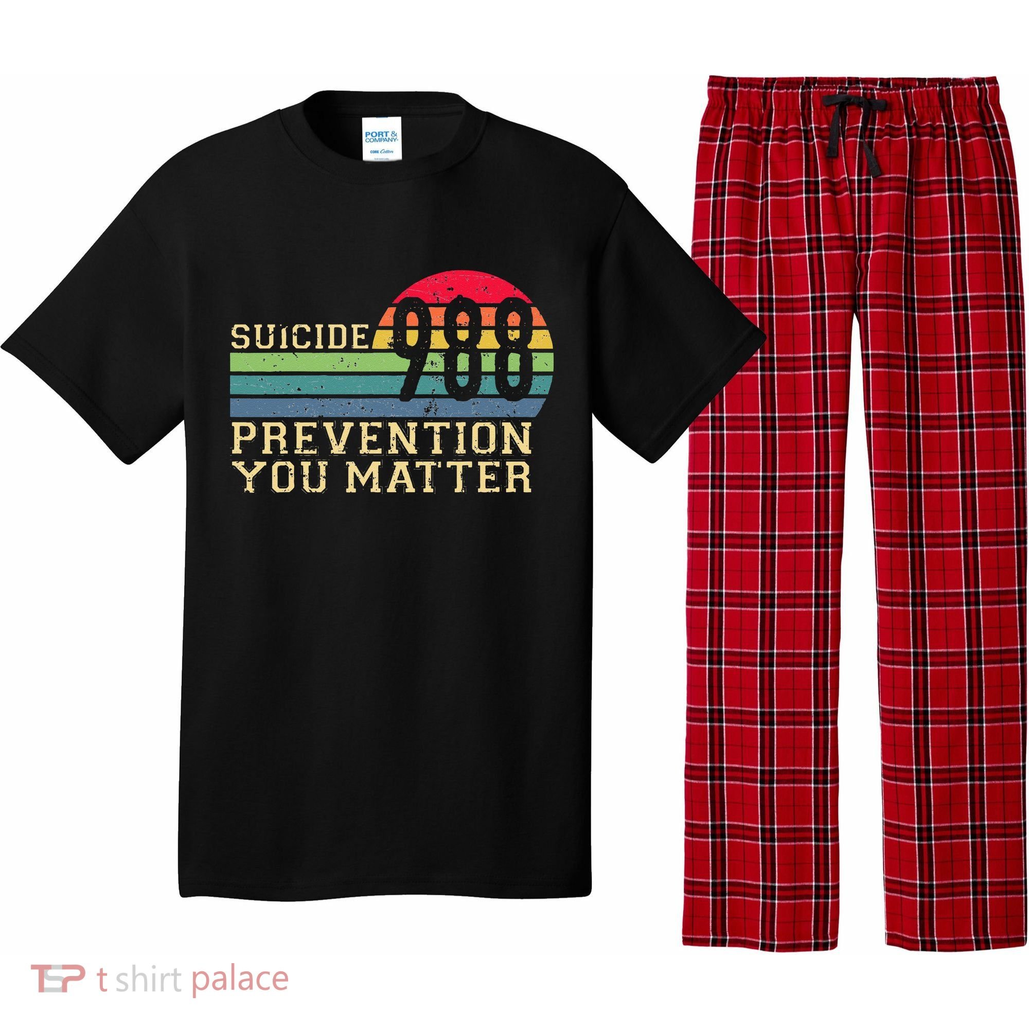 988 Suicide Prevention Awareness Mental Health Pajama Set