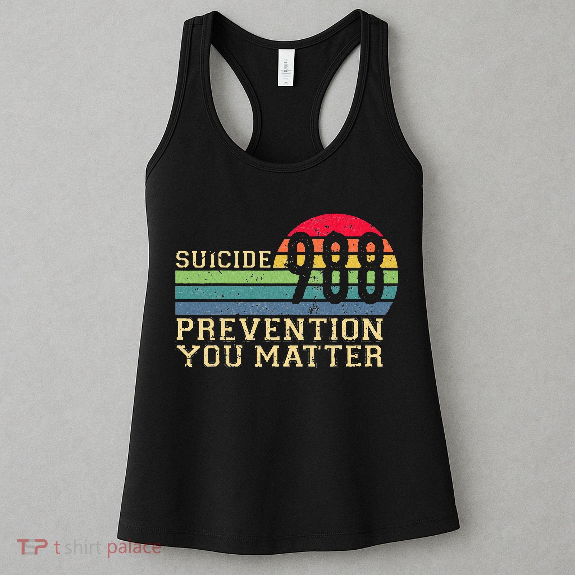 988 Suicide Prevention Awareness Mental Health Women's Tank Top
