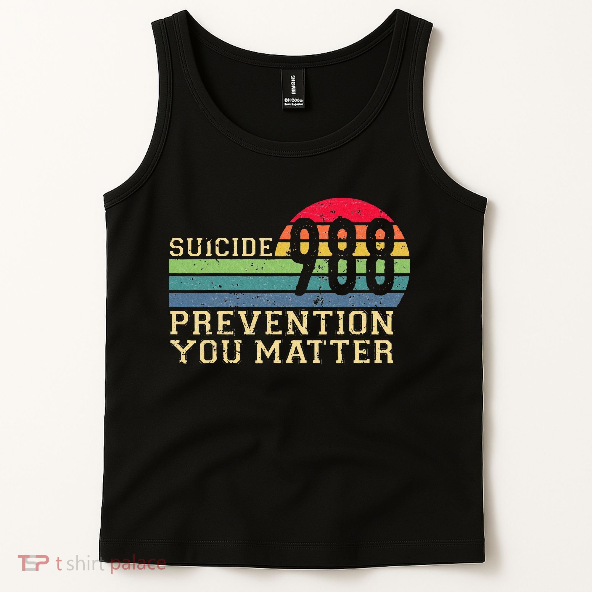 988 Suicide Prevention Awareness Mental Health Tank Top