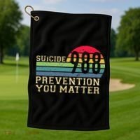 988 Suicide Prevention Awareness Mental Health Golf Towel thumb 1