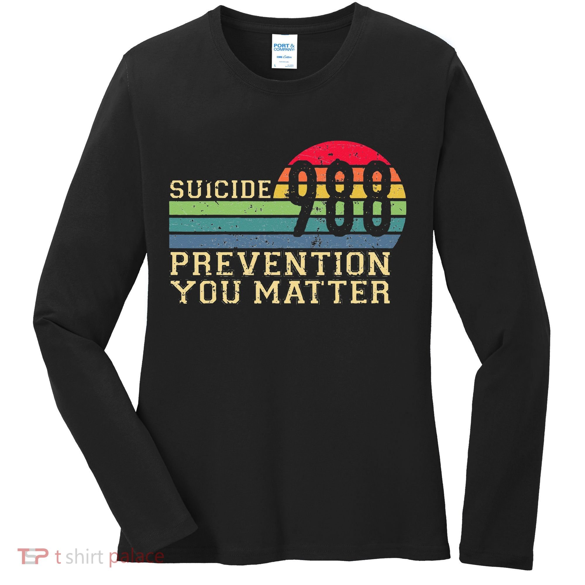 988 Suicide Prevention Awareness Mental Health Women's Long Sleeve Shirt