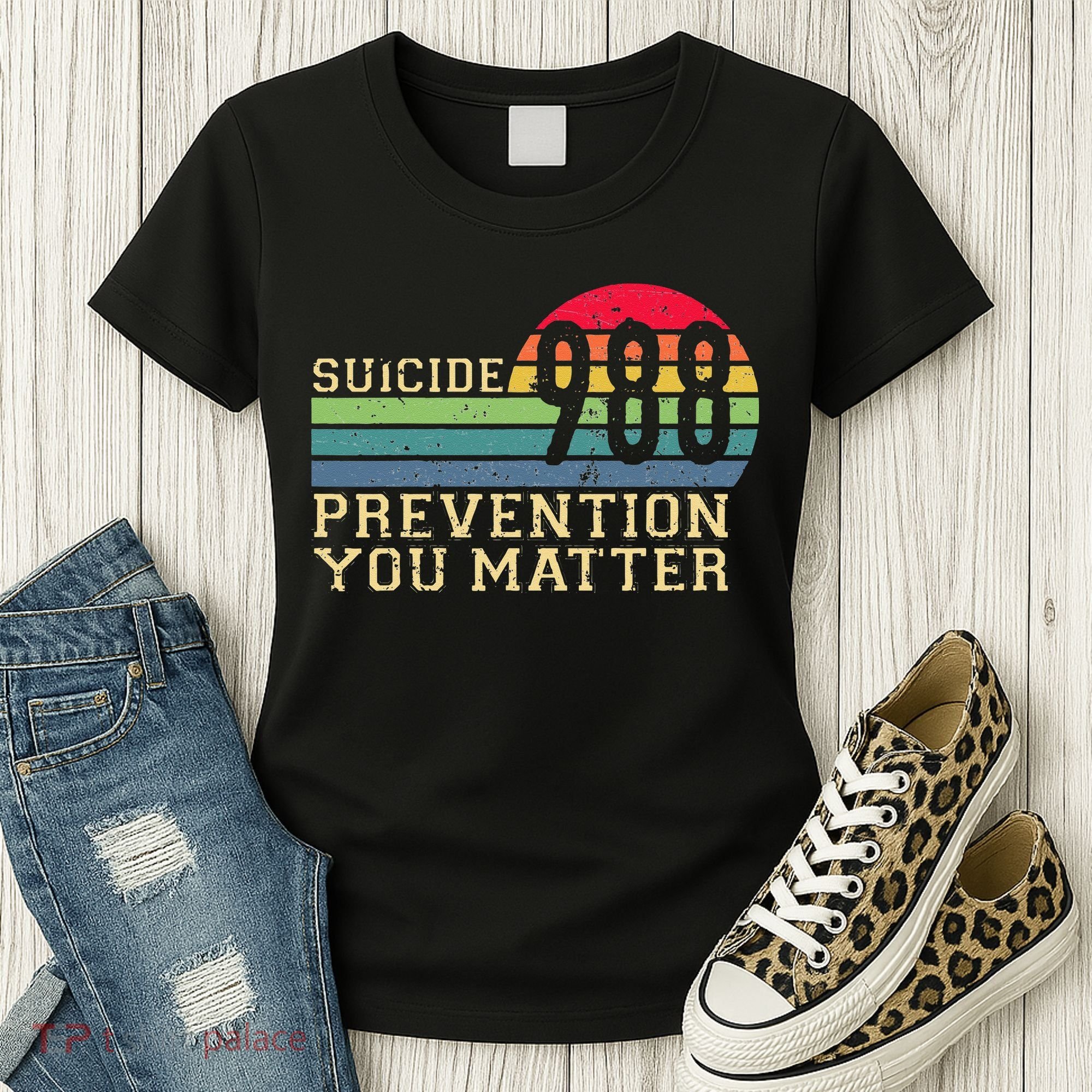 988 Suicide Prevention Awareness Mental Health Women's T-Shirt