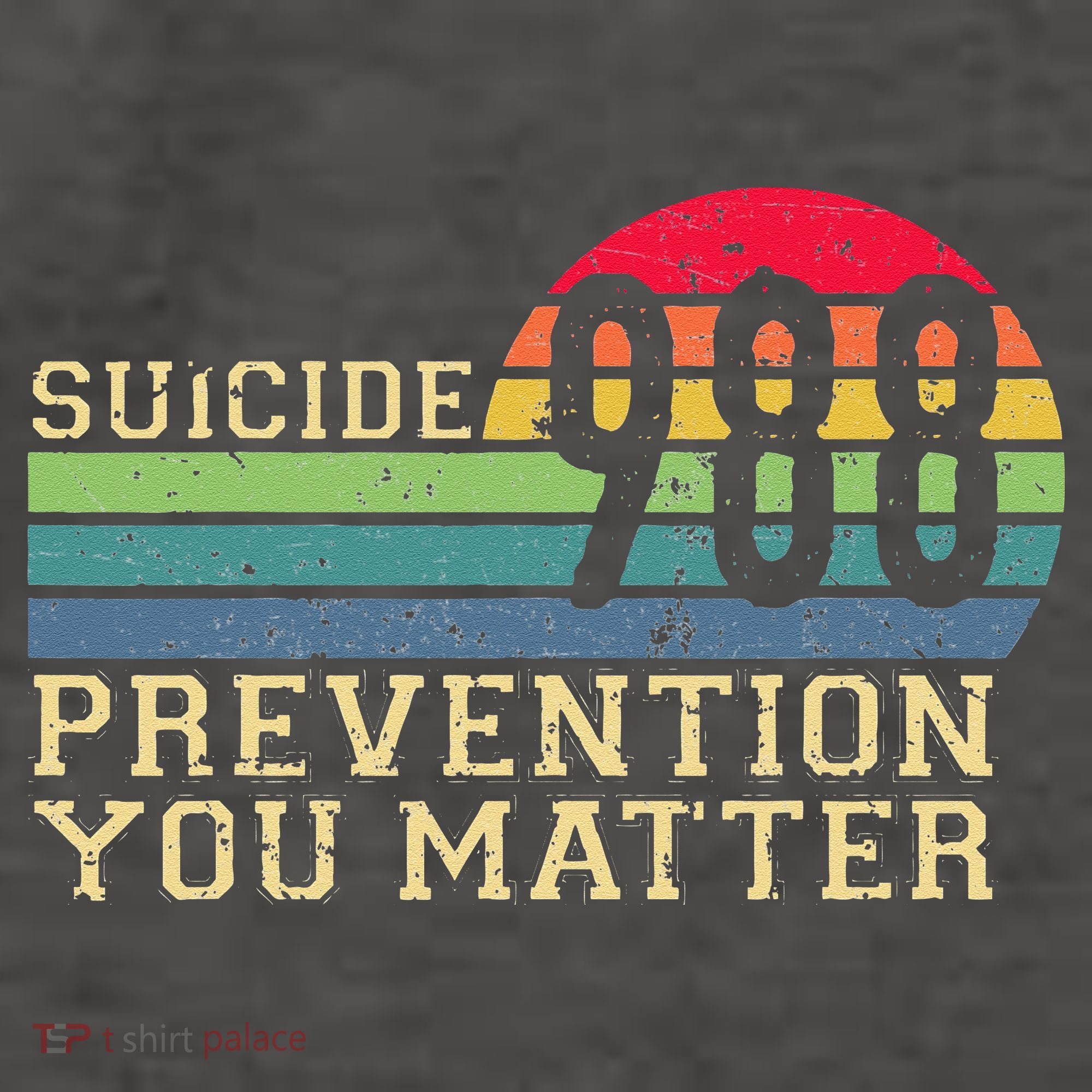 988 Suicide Prevention Awareness Mental Health Vector Backpack