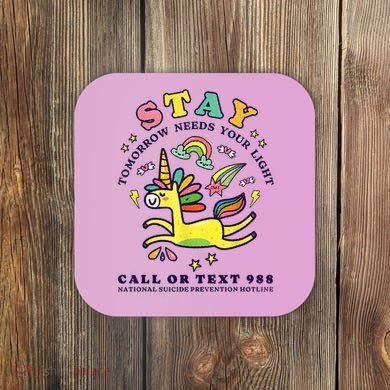 988 Suicide Prevention Tomorrow Needs You Retro Coaster
