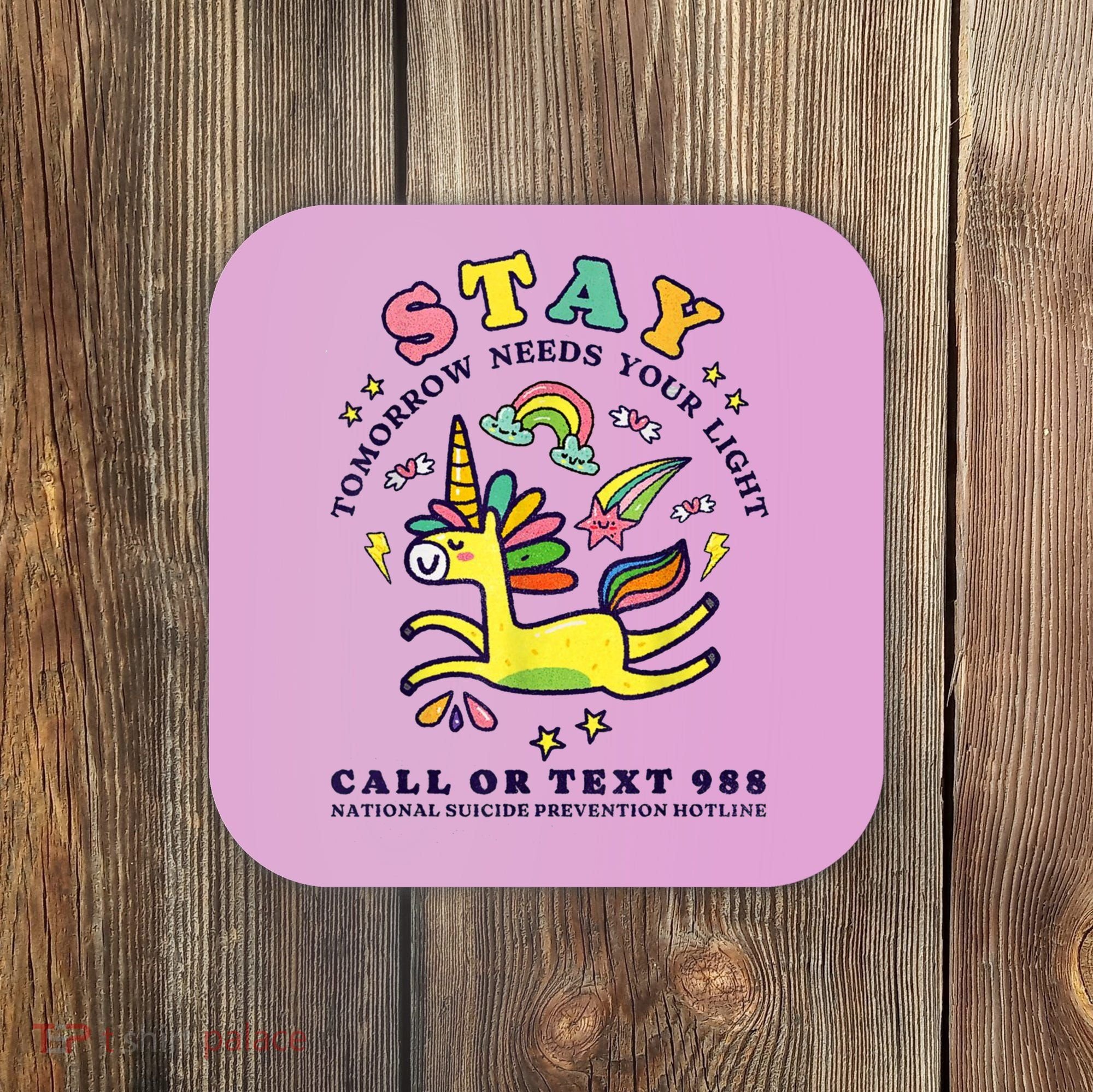 988 Suicide Prevention Tomorrow Needs You Retro Coaster