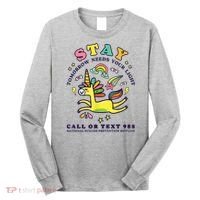 988 Suicide Prevention Tomorrow Needs You Retro Long Sleeve Shirt thumb 0