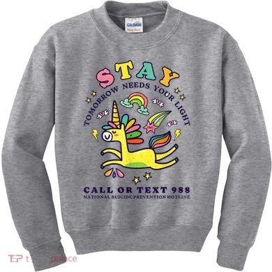 988 Suicide Prevention Tomorrow Needs You Retro Kids Sweatshirt