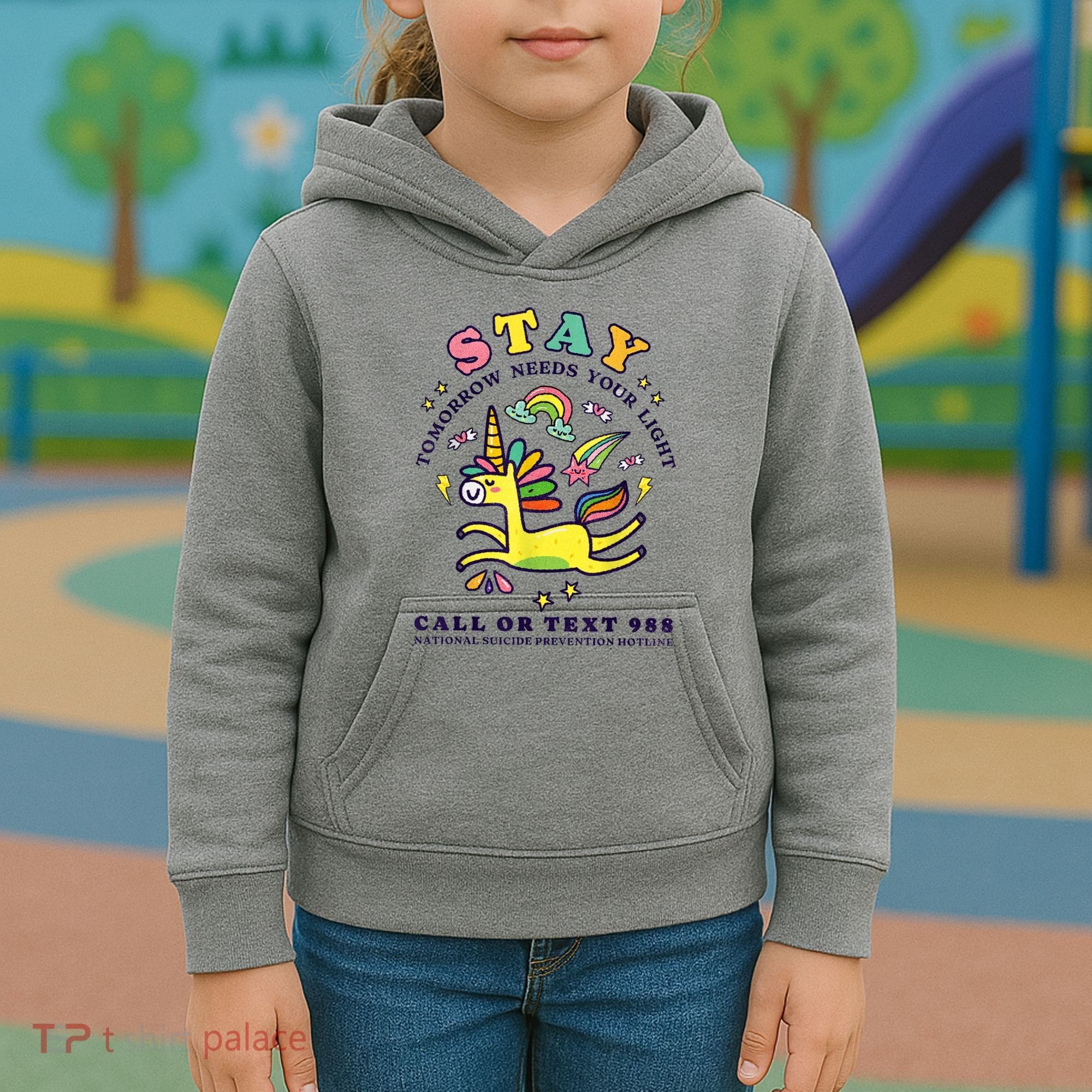 988 Suicide Prevention Tomorrow Needs You Retro Kids Hoodie