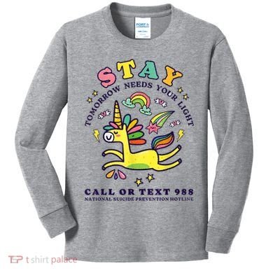 988 Suicide Prevention Tomorrow Needs You Retro Kids Long Sleeve Shirt