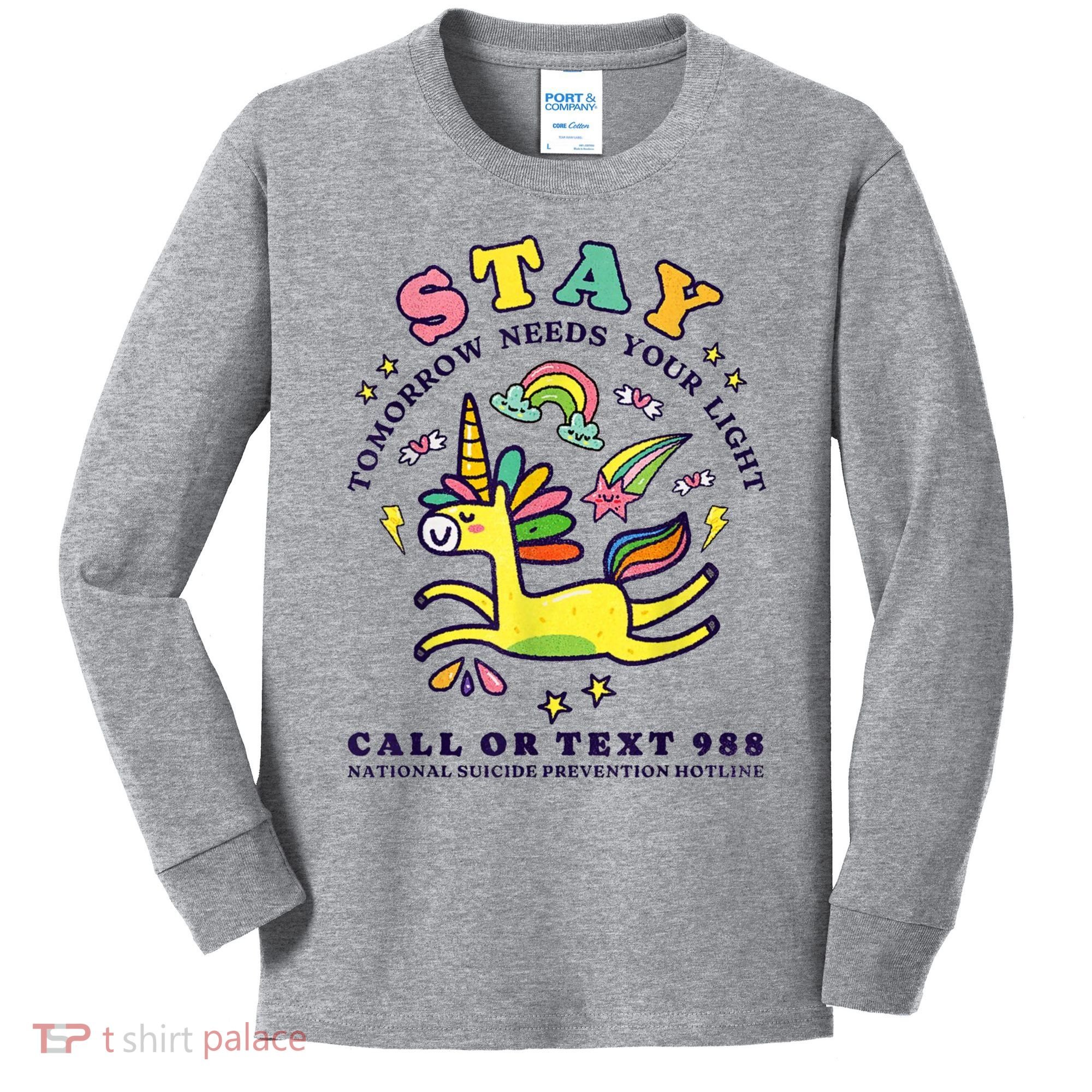 988 Suicide Prevention Tomorrow Needs You Retro Kids Long Sleeve Shirt