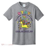 988 Suicide Prevention Tomorrow Needs You Retro Kids T-Shirt thumb 0