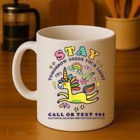 988 Suicide Prevention Tomorrow Needs You Retro Coffee Mug thumb 4