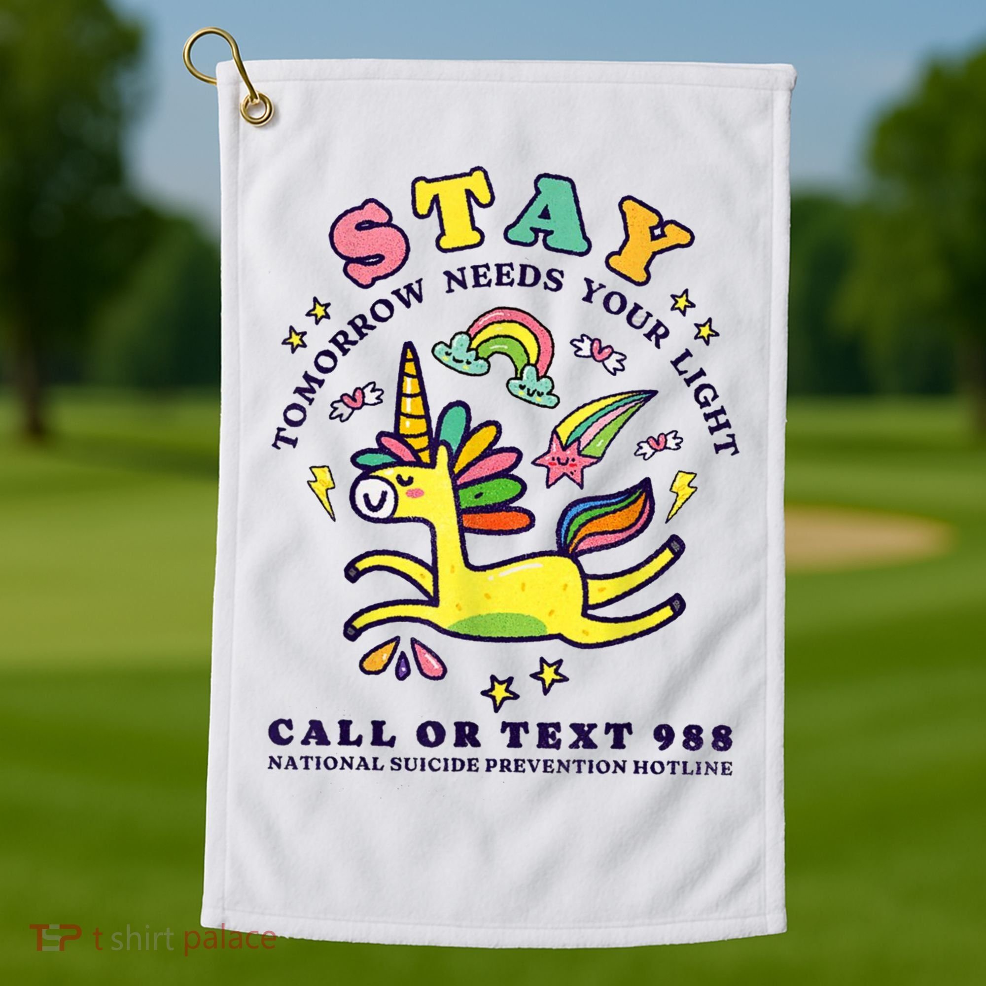 988 Suicide Prevention Tomorrow Needs You Retro Golf Towel