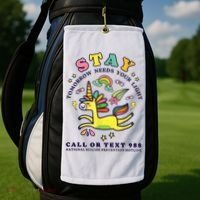 988 Suicide Prevention Tomorrow Needs You Retro Golf Towel thumb 2