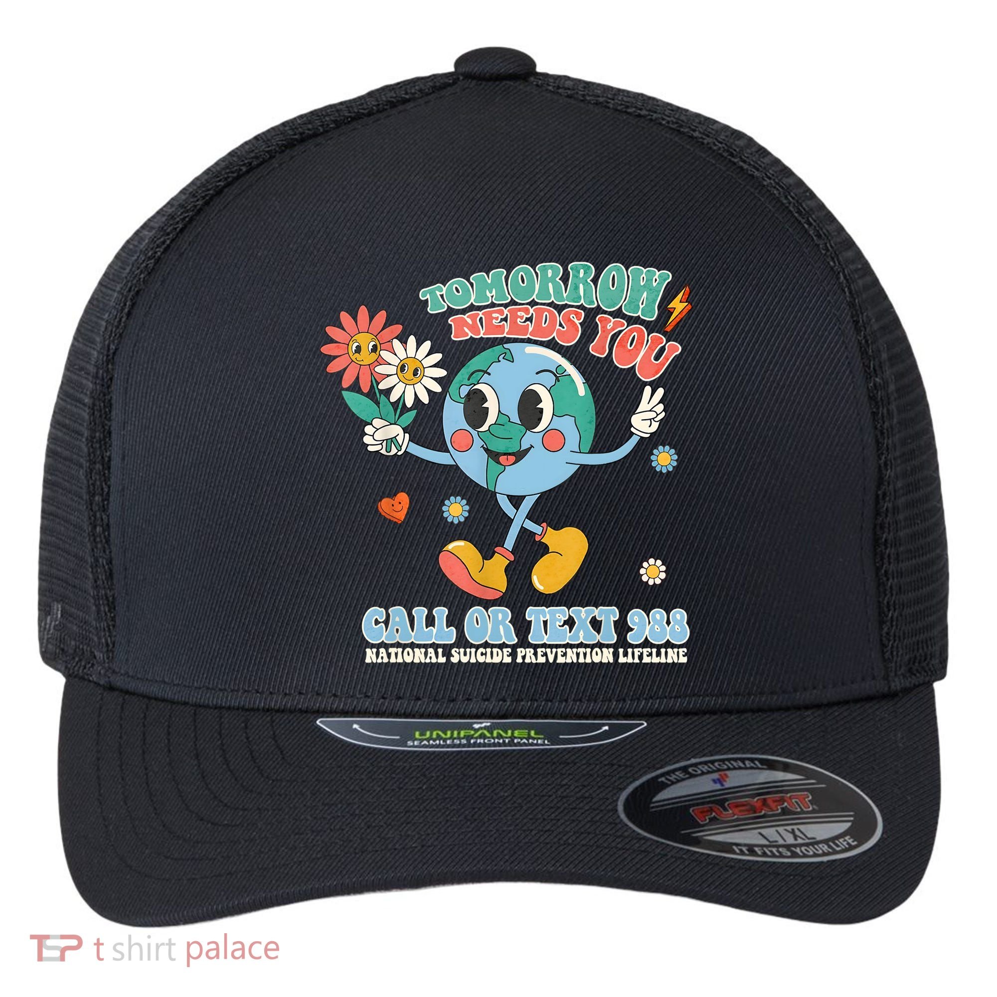 988 Suicide Prevention Stay Tomorrow Needs You Mental Health Flexfit Unipanel Trucker Cap