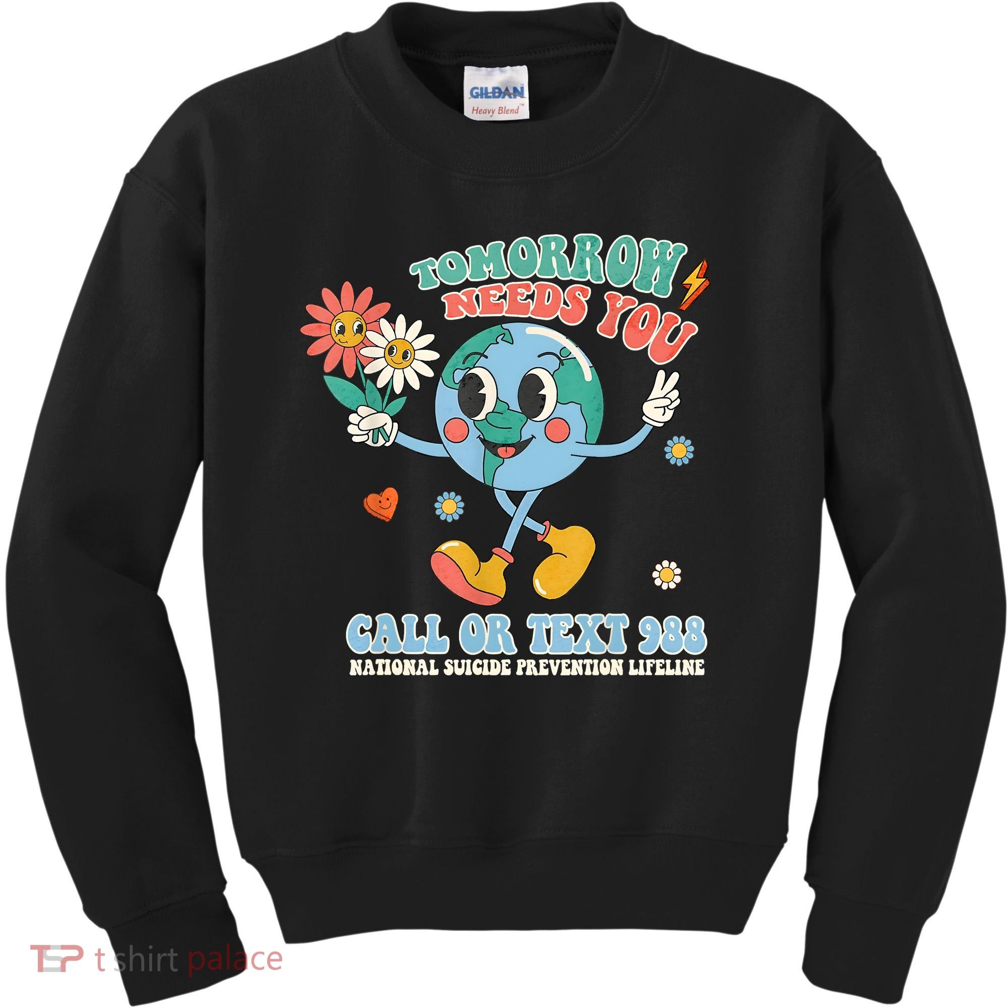 988 Suicide Prevention Stay Tomorrow Needs You Mental Health Kids Sweatshirt